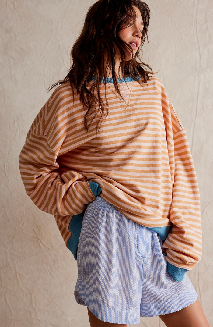 Gestreepte Vintage Oversized Trui