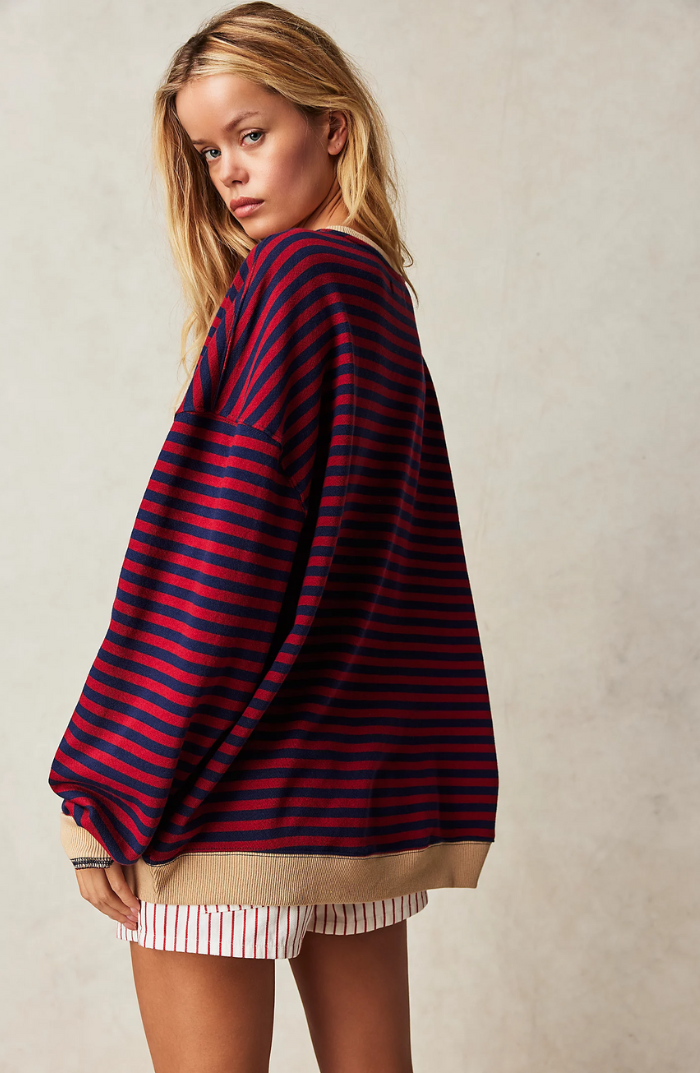 Gestreepte Vintage Oversized Trui