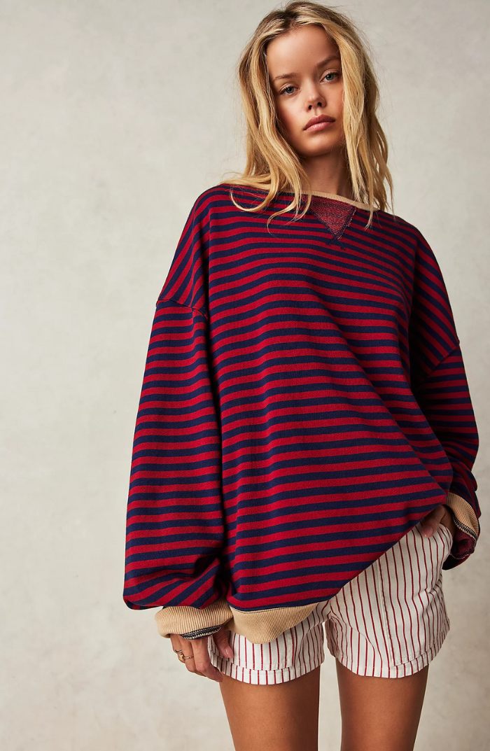 Gestreepte Vintage Oversized Trui