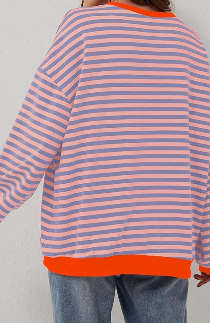 Gestreepte Vintage Oversized Trui
