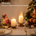 Elegante Glazen Kaarshouders – Decoratieve Set van 2