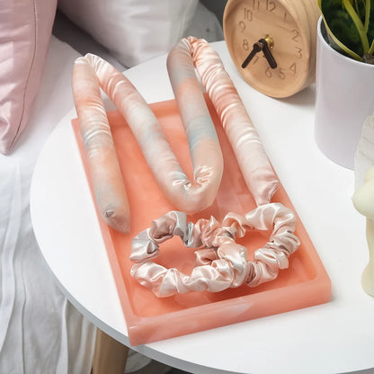 Satijnen Krulset Zonder Hitte – Sunset Tie Dye