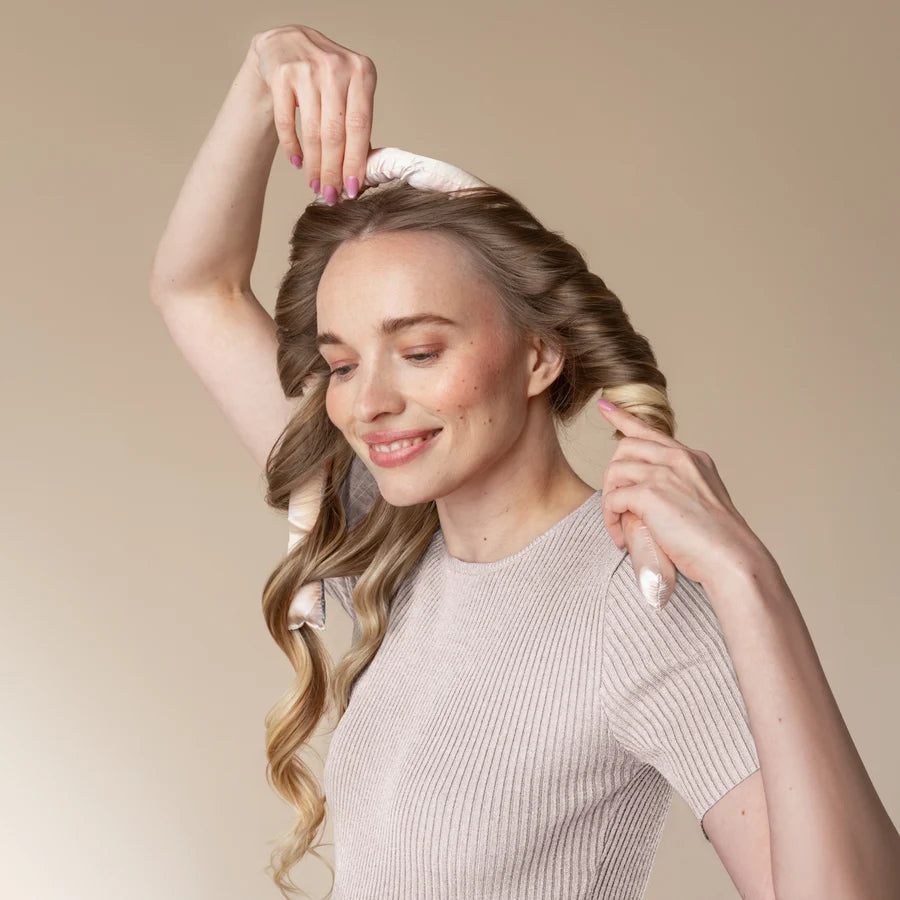 Satijnen Krulset Zonder Hitte – Sunset Tie Dye