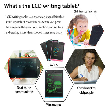 LCD-tekentablet met stylus – 8,5 of 12 inch