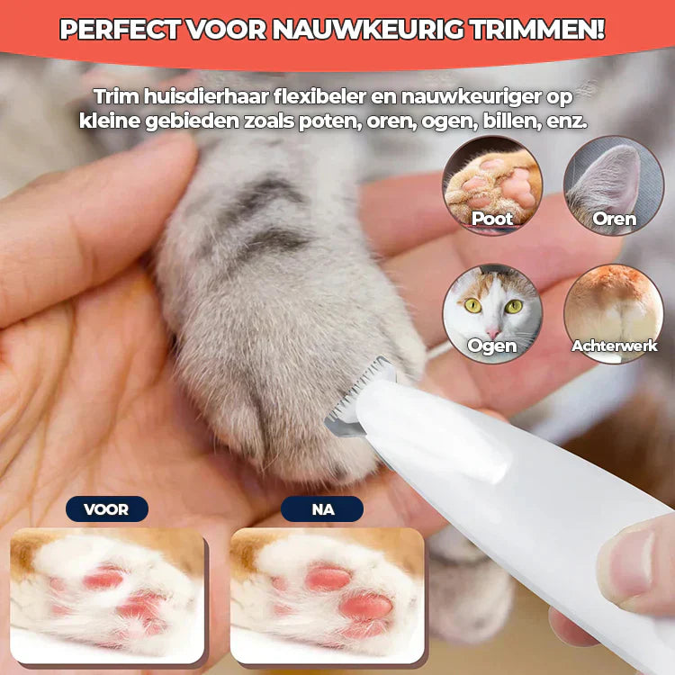 De Ultieme Draadloze Trimmer: Waterdichte Verzorging voor Gelukkige Huisdieren!