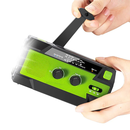 Noodradio met powerbank en zonnepaneel