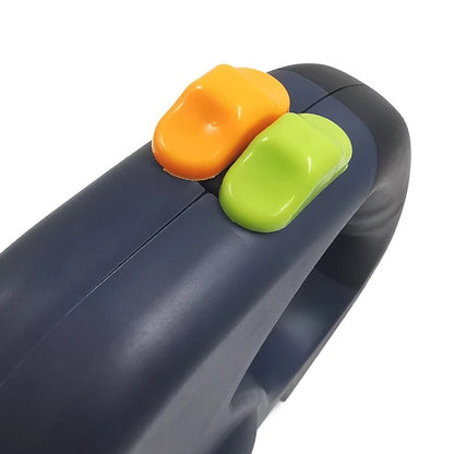 Uitrolbare dubbele hondenriem met LED