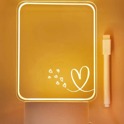 Uitwisbaar LED-schrijfbord van acryl