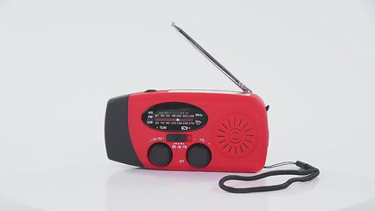 Noodradio met zaklamp en handslinger